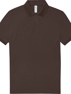 B&C My Polo 210 Piqué polo z těžké bavlny  coffee model 22536165