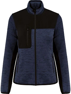 Dámská pracovní pletená fleecová bunda 20. navy melange/black model 22448872 - WK