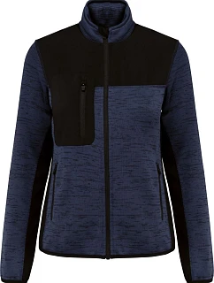 Dámská pracovní pletená fleecová bunda 20. navy melange/black model 22448872 - WK