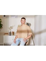 BY 163 Oversize tričko z bavlny  beige model 22416052 - Build your Brand