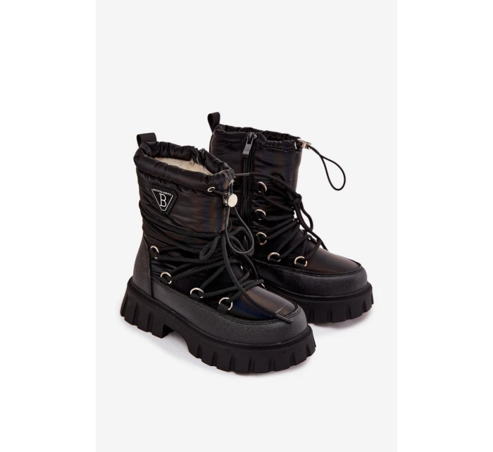 Dětské černé sněhule Adelisse