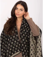 Poncho AT  czarno beżowy model 21334892 - FPrice