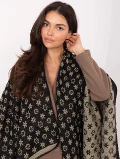Poncho AT  czarno beżowy model 21334892 - FPrice