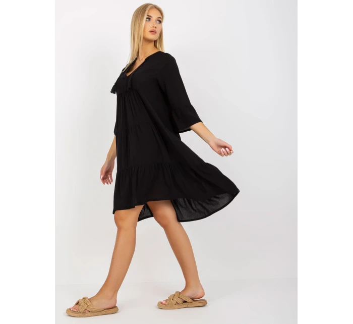 Šaty D73761M30214A6EN černé