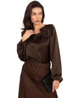 Bluzka MI BZ model 21795561 ciemny brązowy - FPrice Bluzka MI BZ model 21795561 ciemny brązowy - FPrice