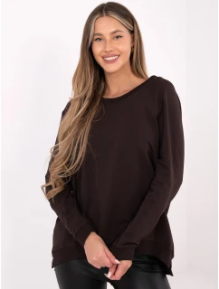 Mikina RV BL 5850.11X tmavě hnědá