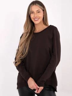 Mikina RV BL 5850.11X tmavě hnědá