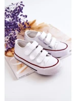 Dětské tenisky na suchý zip Bílý Bernie