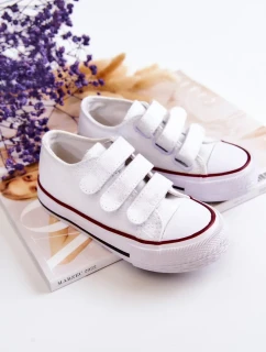 Dětské tenisky na suchý zip Bílý Bernie