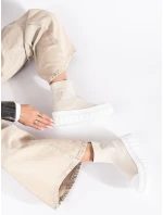 Moderní tenisky dámské hnědé bez podpatku Moderní tenisky dámské hnědé bez podpatku