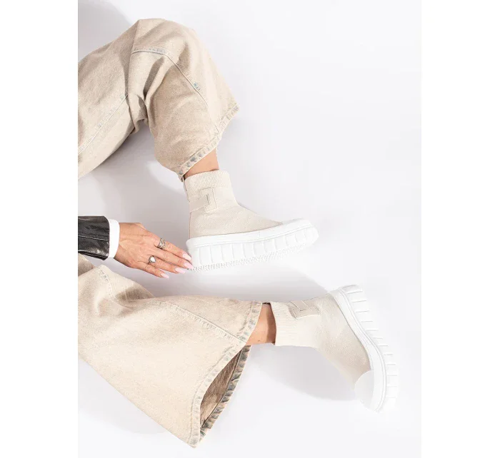 Moderní tenisky dámské hnědé bez podpatku Moderní tenisky dámské hnědé bez podpatku