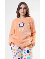 Dámské pyžamo dlouhé Kuličky