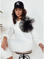 Dámská mikina ecru s výstřihem Dstreet model 21972827 - FashionStreet