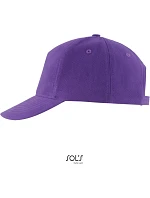 SOL'S Long Beach 5 panelová sandwich kšiltovka 25.0594 dark purple SOL'S Long Beach 5 panelová sandwich kšiltovka 25.0594 dark purple