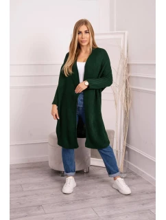 Svetr s netopýřími rukávy tmavě zelený