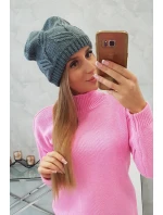 dámská čepice tmavě šedá model 18752433 - K-Fashion