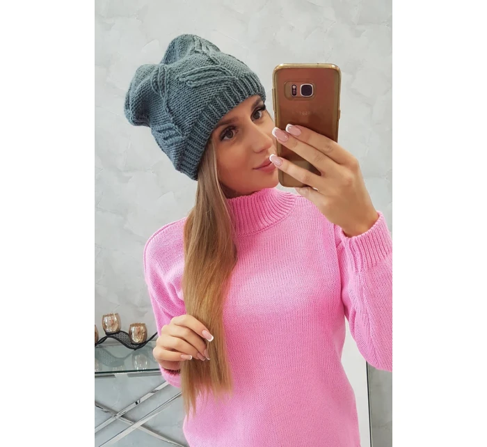 dámská čepice tmavě šedá model 18752433 - K-Fashion