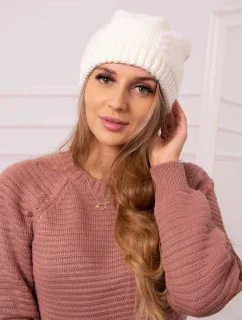 Dámská čepice  ecru model 18752465 - K-Fashion