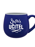 SUPER UČITEL - modrý keramický hrníček 300 ml