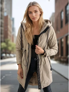 Dámská přechodná bunda VERONI beige FashionStreet TY3213