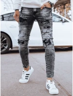 Pánské černé džínové kalhoty FashionStreet UX4322