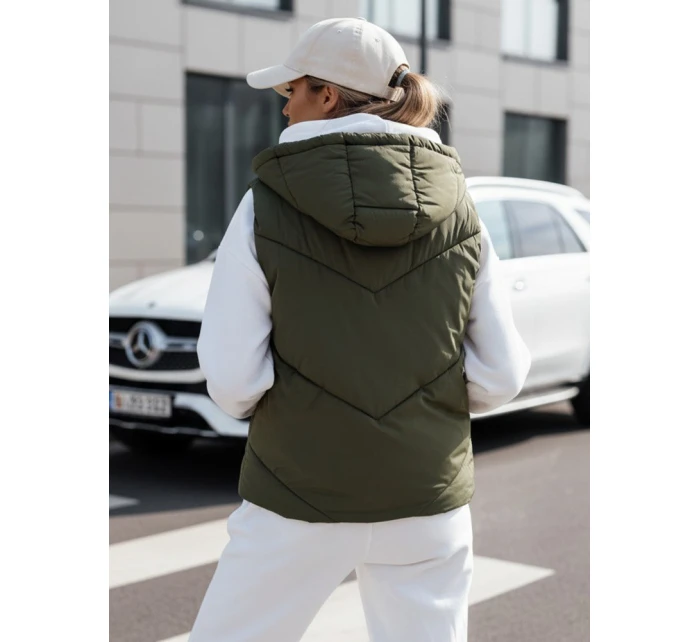 Dámská prošívaná vesta LIKEHUGS zelená FashionStreet TY4977