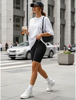 Dámské cyklistické šortky s vysokým pasem, černé, FashionStreet SY0572 Dámské cyklistické šortky s vysokým pasem, černé, FashionStreet SY0572