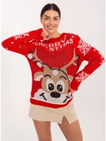 Sweter MI SW model 21791106 czerwony - FPrice Sweter MI SW model 21791106 czerwony - FPrice