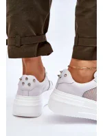 Dámské klasické sportovní boty GOE LL2N4060 Bíle Dámské klasické sportovní boty GOE LL2N4060 Bíle