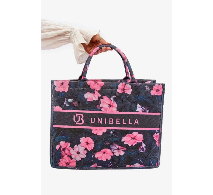 Velká květinová peněženka Black and Pink Mooch Velká květinová peněženka Black and Pink Mooch