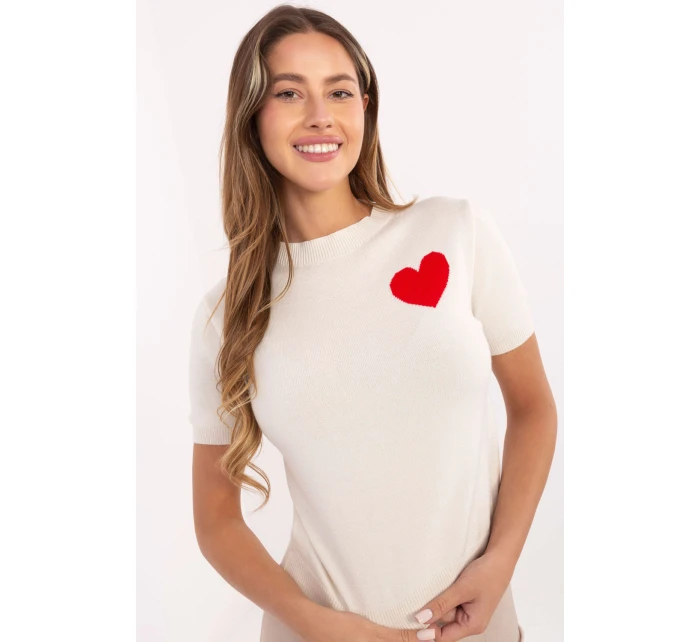 Svetr s krátkým rukávem  model 219972 Factory Price