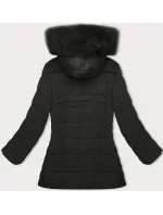 Prošívaná dámská zimní bunda v army barvě J Style (16M9119-136) Prošívaná dámská zimní bunda v army barvě J Style (16M9119-136)