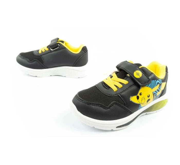 model 21394702 dětské sportovní boty tenisky lehké suchý zip černá žlutá - Leomil model 21394702 dětské sportovní boty tenisky lehké suchý zip černá žlutá - Leomil