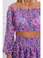 Fialová květinová sada