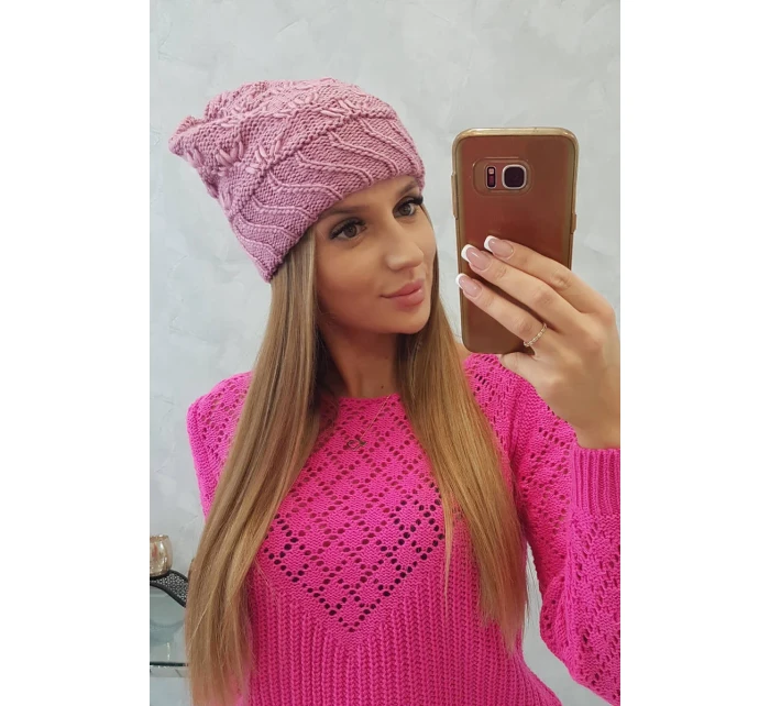 Dámská čepice Dagmara K332 tmavě růžová Dámská čepice Dagmara K332 tmavě růžová