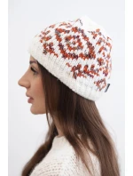 Dámská zimní vlněná čepice s ozdobnými krystalky K399 černá