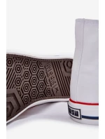 Pánské Textilní Tenisky Big Star NN174305 HI-POLY SYSTEM Bílé Pánské Textilní Tenisky Big Star NN174305 HI-POLY SYSTEM Bílé