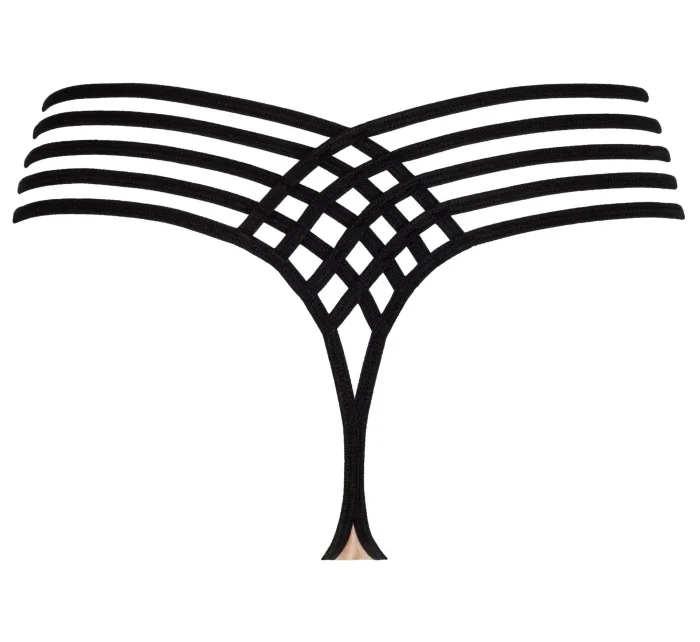 Tanga Mistral V-7008 béžovo-černá - Axami