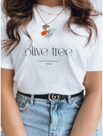 Dámské tričko OLIVE TREE ecru Dstreet RY2162