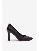 Dámské eko-kožené lodičky Sergio Leone – černé