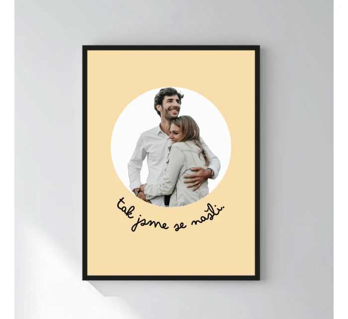 Personalizovaný magický fotoobraz v rámu - 30x40 - výřez fotky na podkladu Personalizovaný magický fotoobraz v rámu - 30x40 - výřez fotky na podkladu