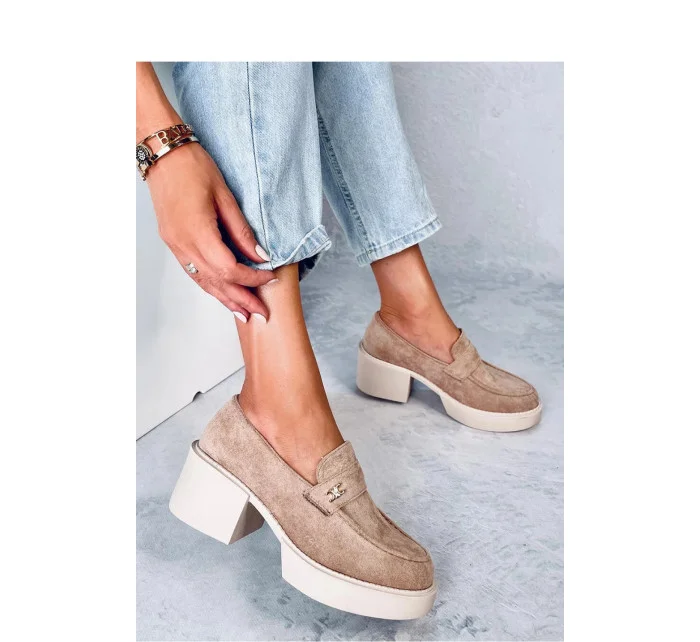 Dámské mokasiny NS382P béžové - Inello