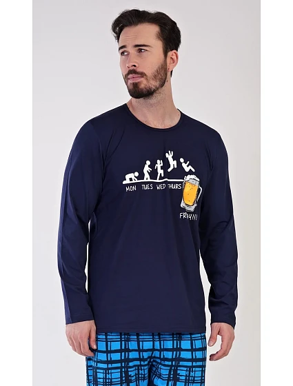 Pánské pyžamo dlouhé model 22407790 - Vienetta MAN Pánské pyžamo dlouhé model 22407790 - Vienetta MAN