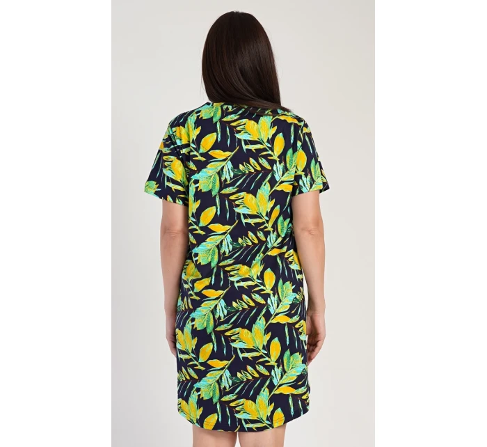 Dámská noční košile s krátkým rukávem model 19778257 - Vienetta Dámská noční košile s krátkým rukávem model 19778257 - Vienetta