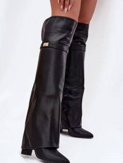 Kozačky na podpatku  model 217223 Step in style