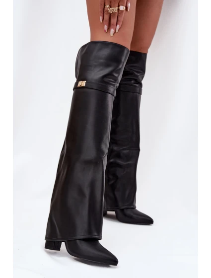 Kozačky na podpatku  model 217223 Step in style