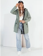 Dámská přechodná bunda parka GROLIN zelená FashionStreet TY4174