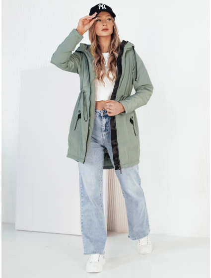 Dámská přechodná bunda parka GROLIN zelená FashionStreet TY4174