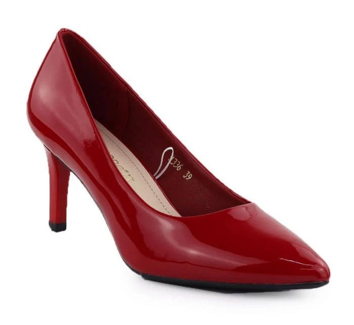 Dámské lodičky na jehlovém podpatku červené Sergio Leone 1336