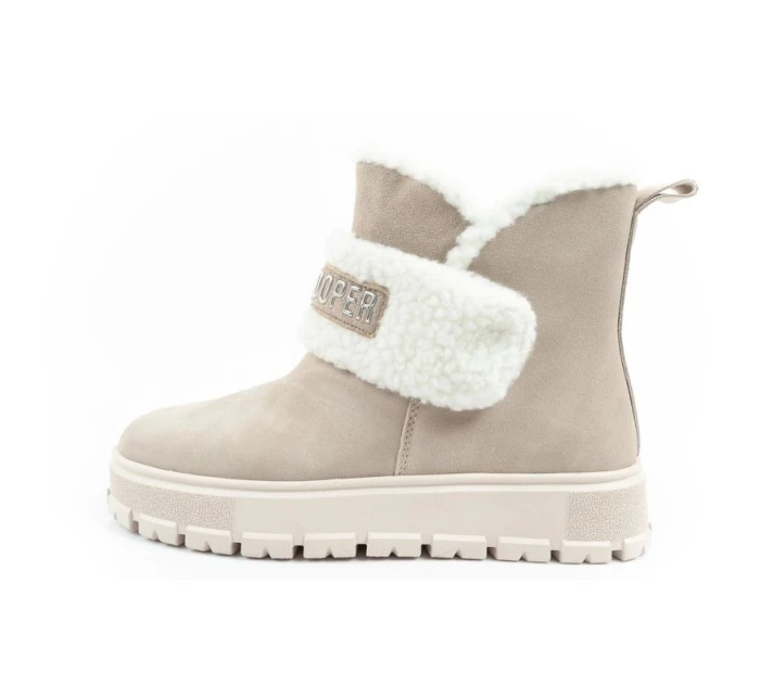 Lee Cooper dámské zimní boty módní ovčí kůže zateplené béžové dámské Lee Cooper dámské zimní boty módní ovčí kůže zateplené béžové dámské